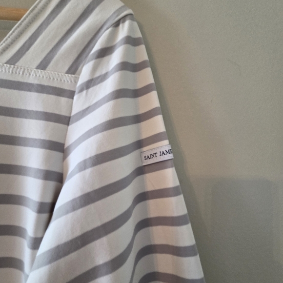 Saint James Nautical Casual Coastal Feminine Striped Top Size 8. - Picture 4 of 11